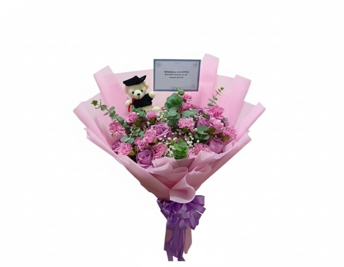 Hand Bouquet Radiant Sun Glow