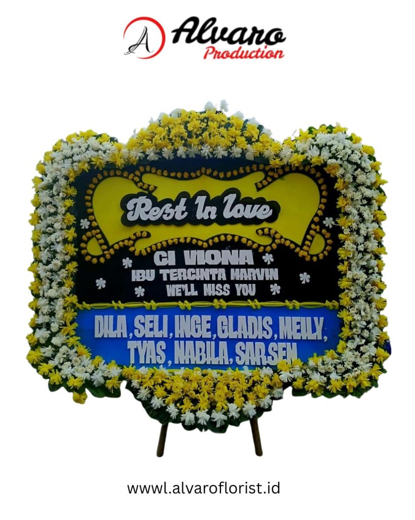 Bunga Papan Duka Cita Abadi Full Bingkai Rangkaian Penuh Mewah di Jakarta Alvaro Florist Id