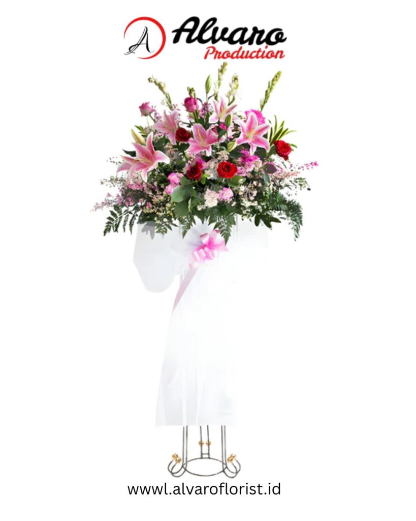 Standing Flower 'Breathtaking Blooms' Keharuman Sedap Malam, Kirim 2 Jam di Jakarta - Alvaro Florist Id