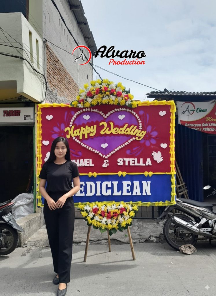 Papan Bunga Wedding untuk Klien & Kolega Jaga Profesionalitas Bersama Alvaro Florist